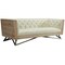 Armen Living Regis Cream Sofa With Pine Frame And Gunmetal Legs LCRE3CR - alternate 1